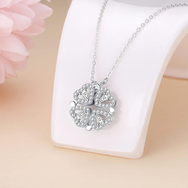 Four-Heart Clover Convertible Necklace