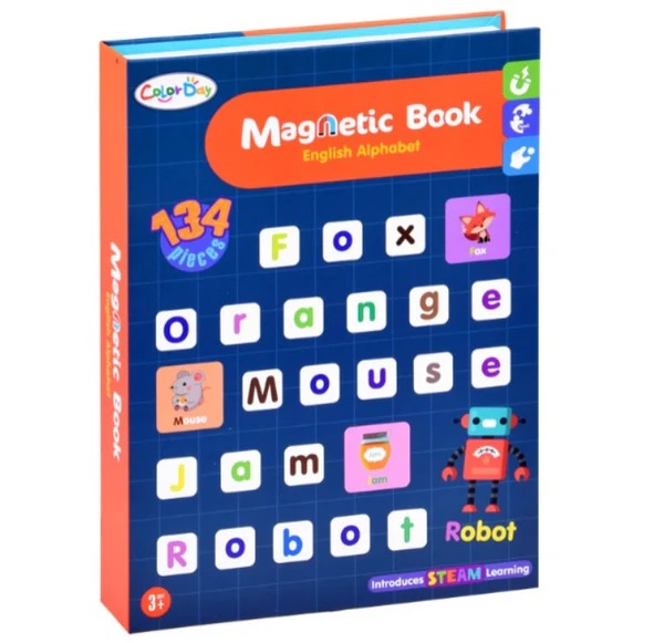 Magnetic Puzzle Book Board 134 Peices - Alphabate theme