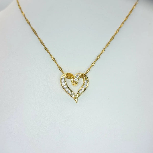 Golden Heart of Love Necklace