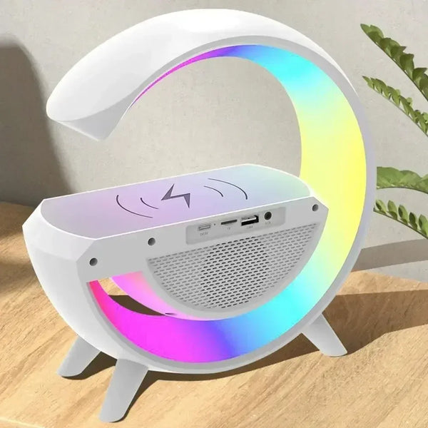 Multifunctional Bedside Lamp with Wireless Charger and Speaker