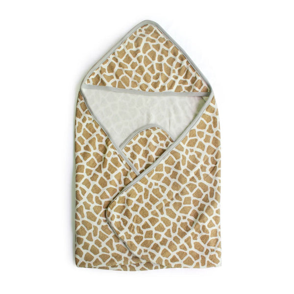 Carters Baby Bath towel Brown Giraffe
