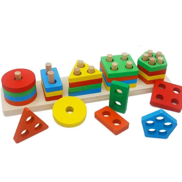 Geomatrical Shape  Sorting Block Puzzle
