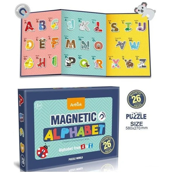 Magnetic Fun Alphabate A to Z Puzzle For Kids 26 Peices