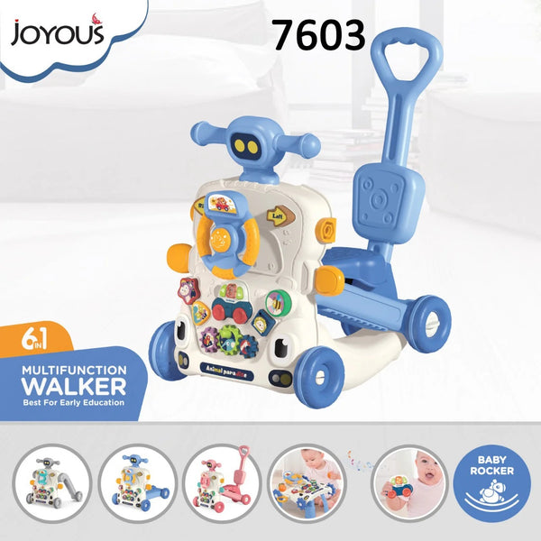 6 in 1 Activity Walker For Toddlers Random Colours