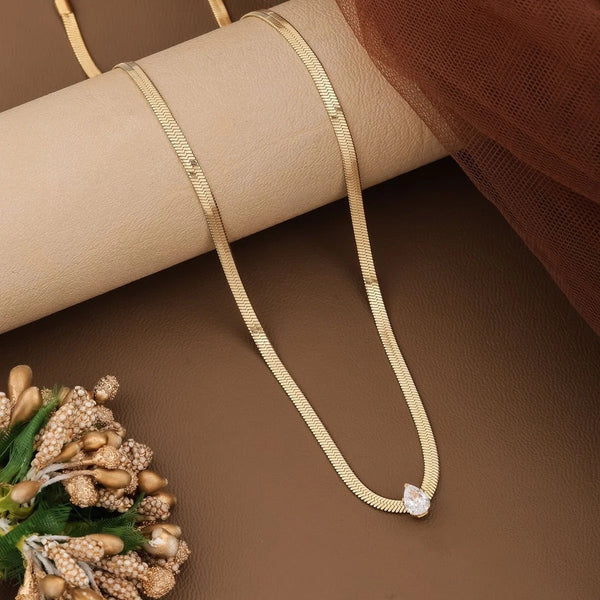 Dewdrop Gold Necklace