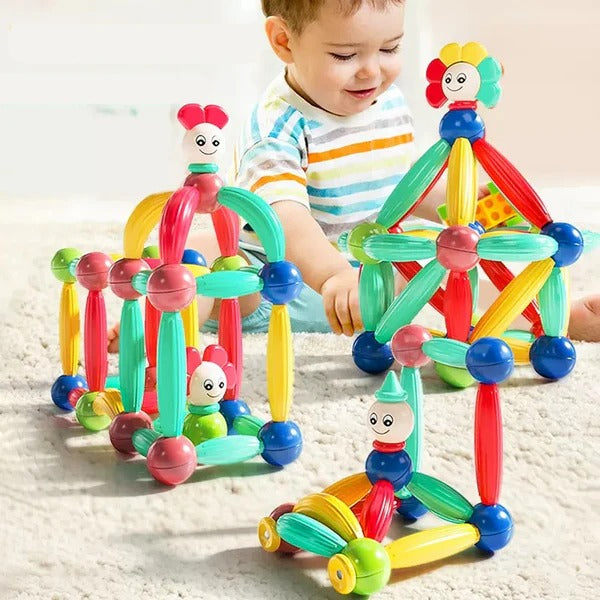 52 Pcs Three Dimensional Magnetic Building Blocks