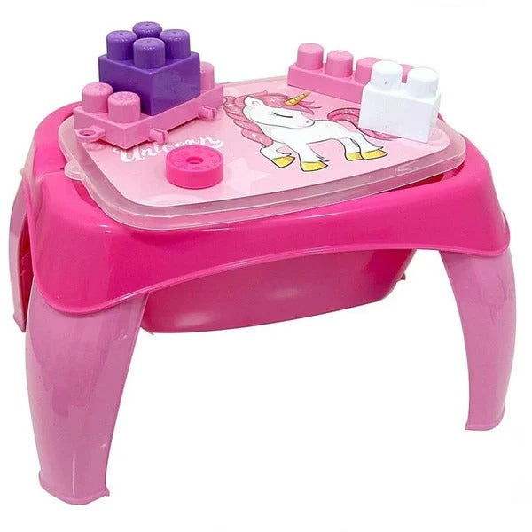Dolu- Unicorn Water and stand Table With Jumblocks 30 peices