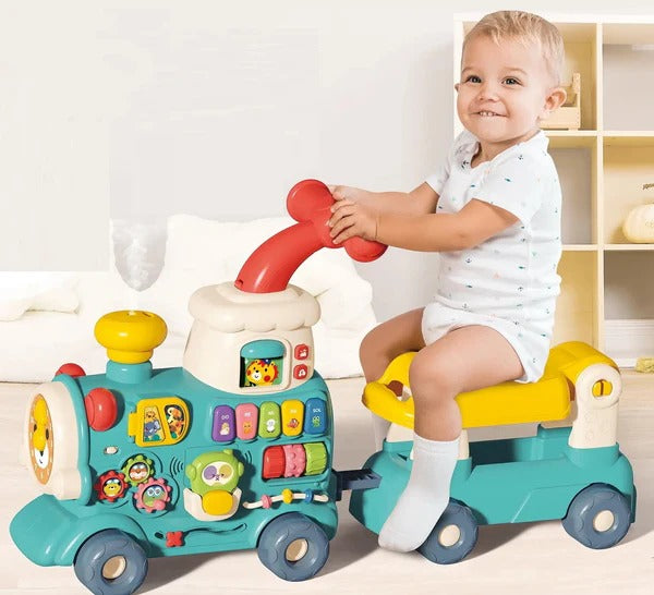5 In 1 Multifunctional Ride On Train Walkers Train With Wheels And Seat