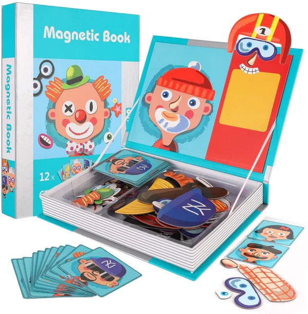 Magnetic Book Funny Faces