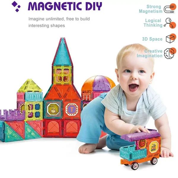 Magnetic DIY Building Blocks 111 Peices