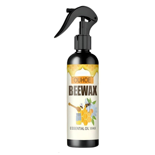 Bee wax furniture polish in easy spray bottle