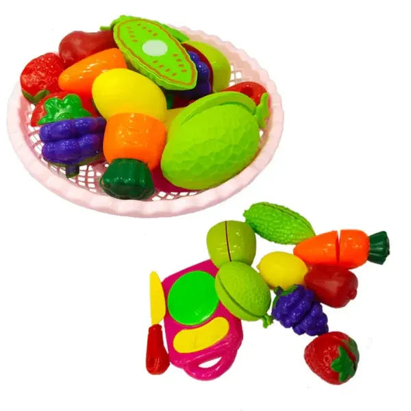 PRETEND PLAY FRUITS/VEGETABLES CUTTING SET