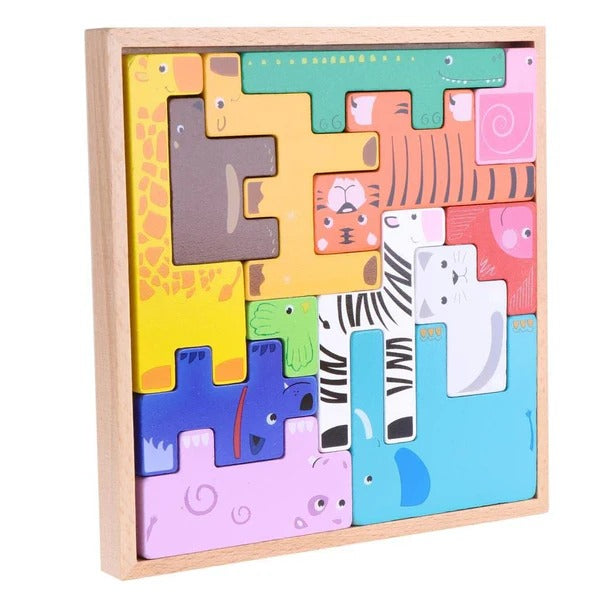 Wooden Animal Creative Challenge puzzle