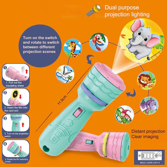 Mini Multiple Flash Light Projection  Play Set