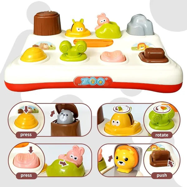 Zoo Animal Toy Set With Light And Sound