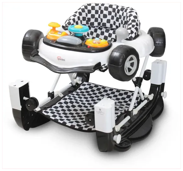 Tinies Baby Walker w/ Rocking MultiColour Walker Black