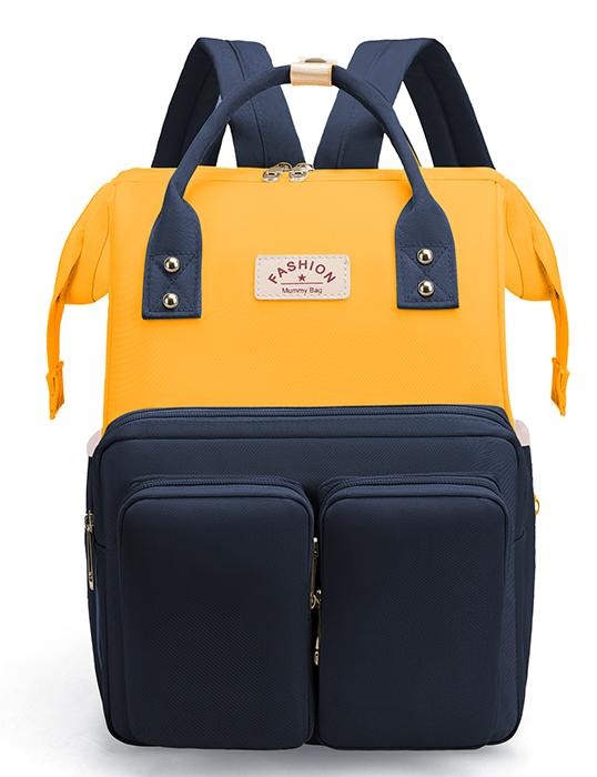 Fashion Mommy Maternity Diaper Bag Pack -Black And Yellow