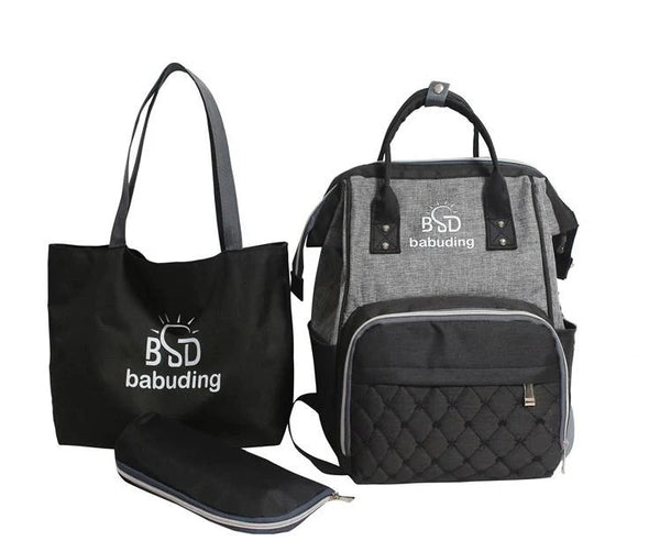 3 in 1 Beautiful Baby Diaper Bagpack-Random Colours