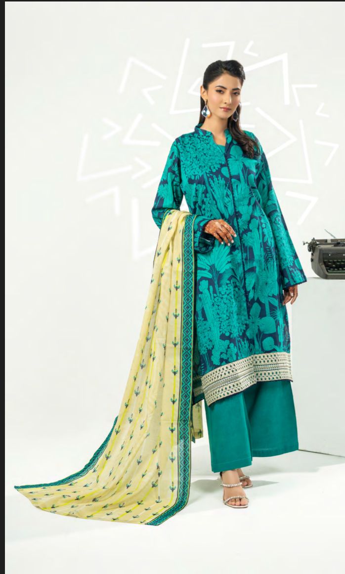 Printed Unstitched 3-piece pop collection