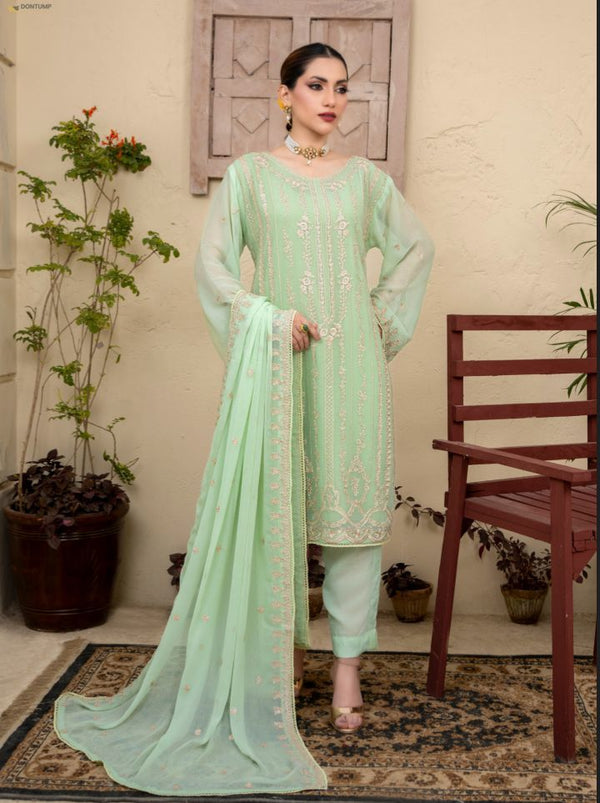 ZESH STICHED LUXURY CHIFFON 2PC FORMAL