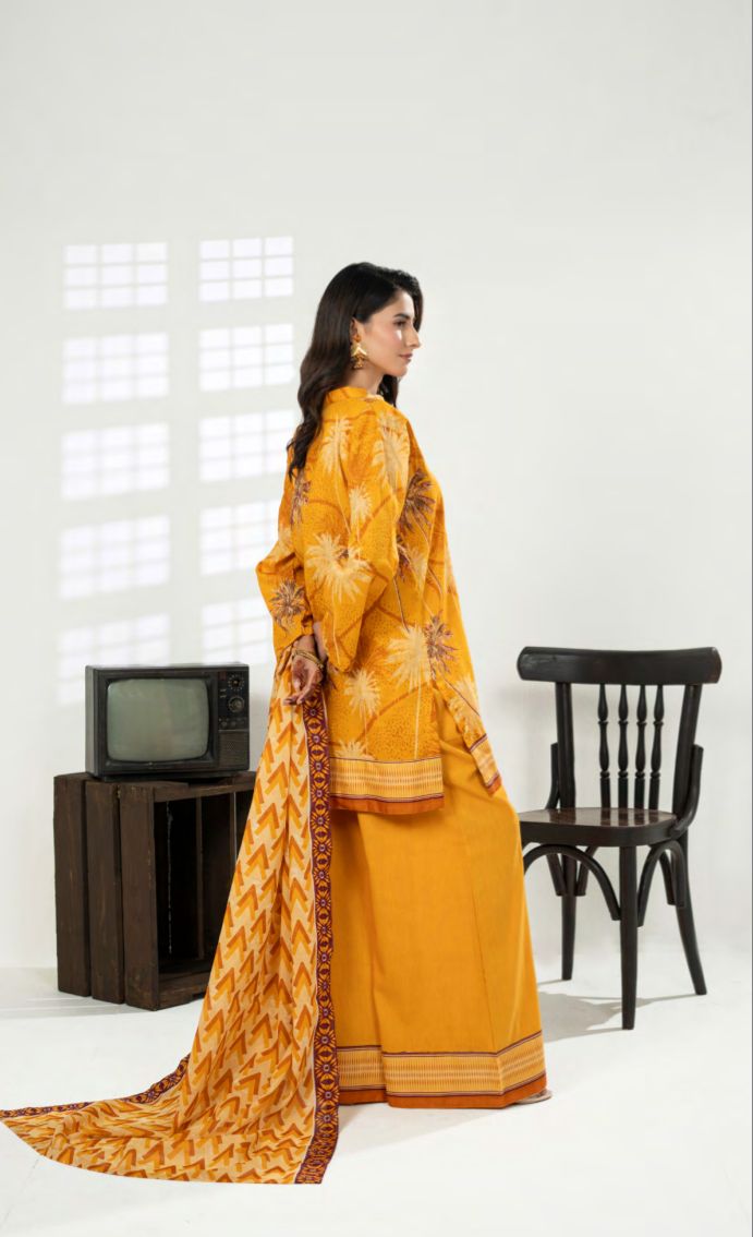 Printed Unstitched 3-piece pop collection
