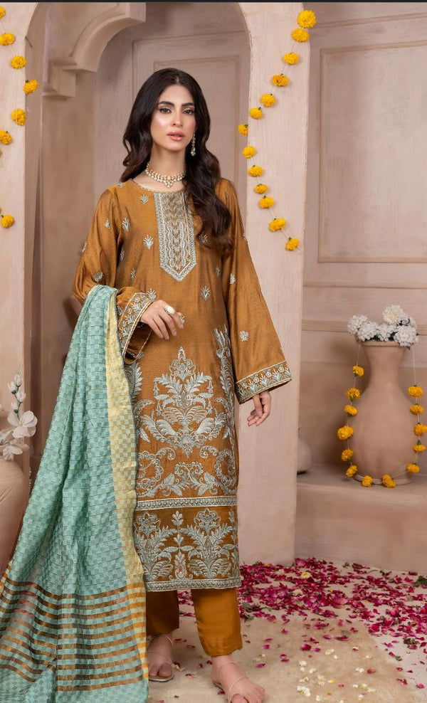 ZESH Luxury Stiched Edition Jacquard Fully Embroidered