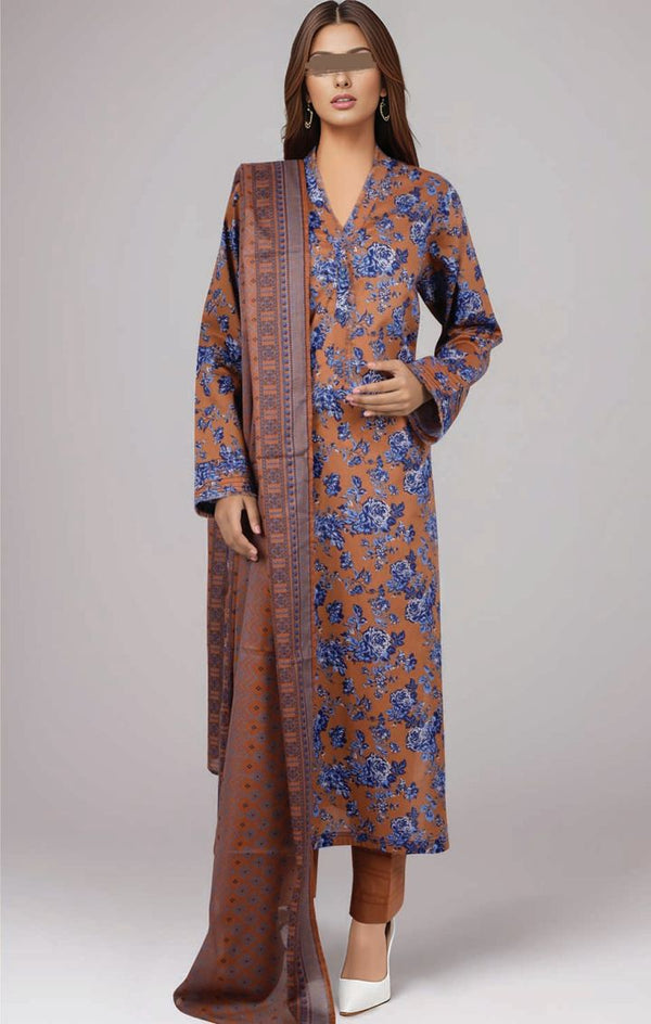 SAYA Unstitched Printed Lawn 3 Piece