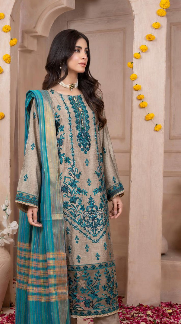 ZESH Luxury Stiched Edition Jacquard Fully Embroidered