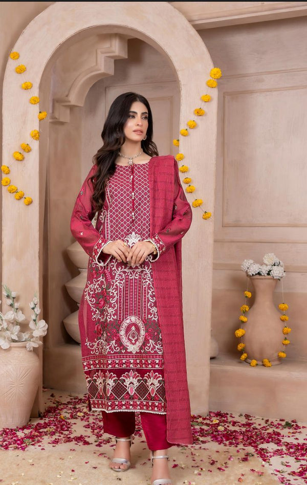 ZESH Luxury Stiched Edition Jacquard Fully Embroidered