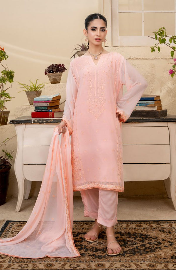 ZESH STICHED LUXURY CHIFFON 2PC FORMAL