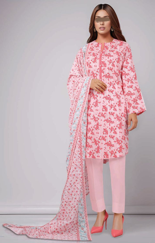 SAYA Unstitched Printed Lawn 3 Piece