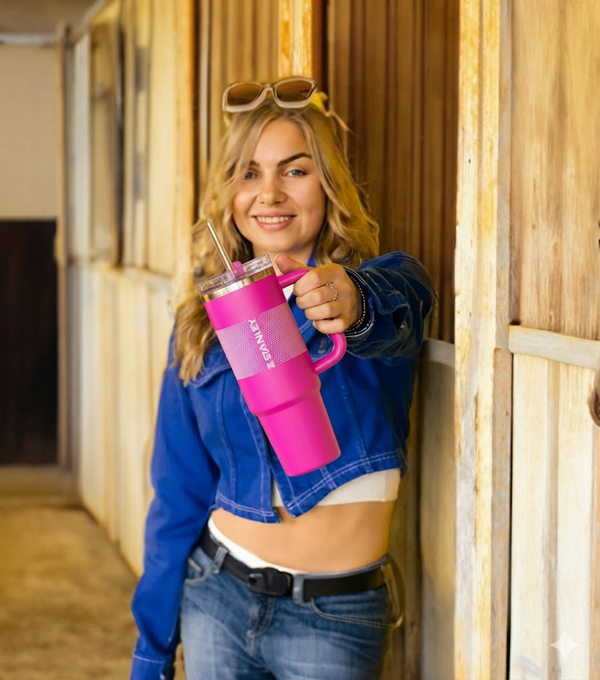 THE QUENCHER PROTOUR FLIP STRAW TUMBLER 40OZ - VIVID VIOLET