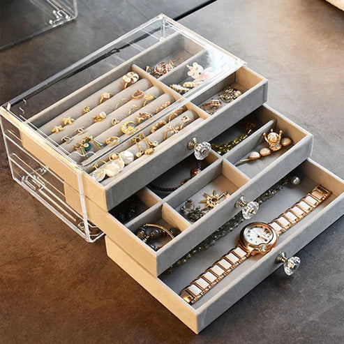 Acrylic 3Drawer Jewelry Organizer