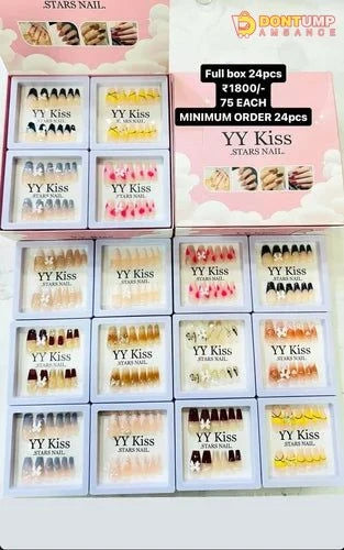 YY Kiss Stars Nails Artificial Beauty Nails 🤩